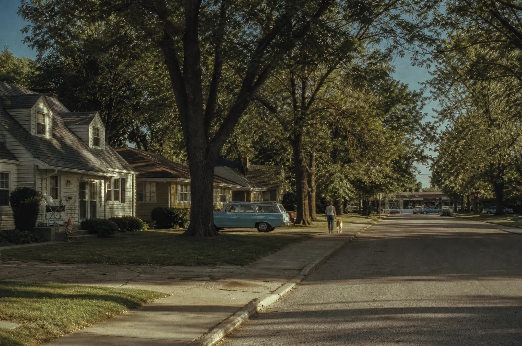 A street in Prairie Village on an ordinary evening